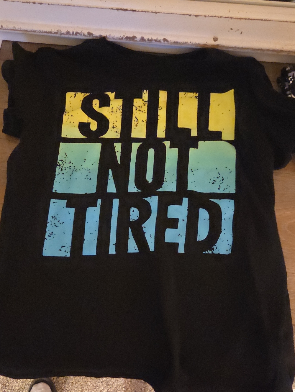 Cat & Jack Black Short-Sleeve Tee with Yellow and Blue Graphic sleepwear tee